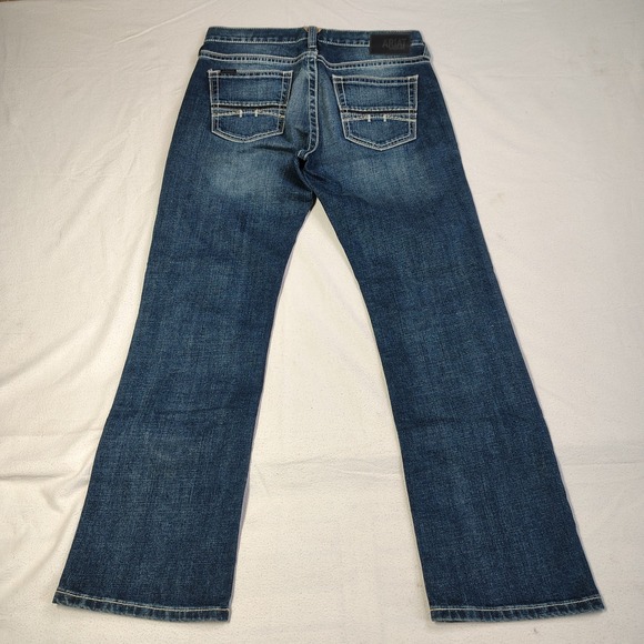Ariat M7 Rocker Jeans Mens 34x32 Stretch Slim Fit Straight Coltrane Medium Wash - Picture 13 of 14